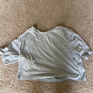 Aritzia The Group Babaton foundation Cropped T-Shirt Grey XS